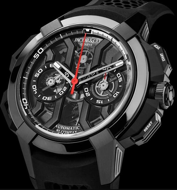 Jacob & Co EC400.21.AB.AB.A EPIC X CHRONO BLACK TITANIUM CERAMIC BLACK BEZEL Replica watch